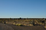 entrée d'une hacienda entre Trelew et la réserve de Punta Tombo
